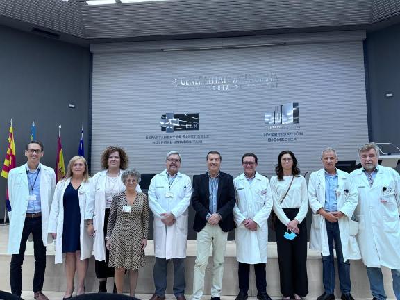 Marciano Gómez anuncia que les obres del bloc quirúrgic de l'Hospital General Universitari d'Elx es 