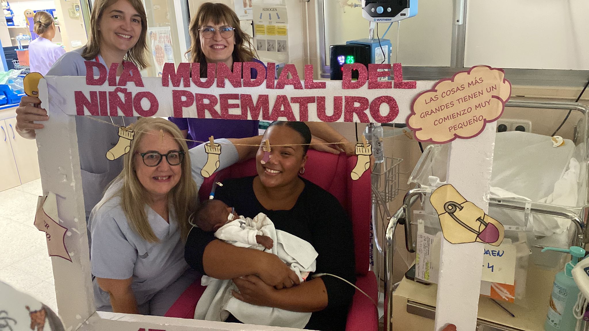 pares i professionals celebren el dia mundial del prematur